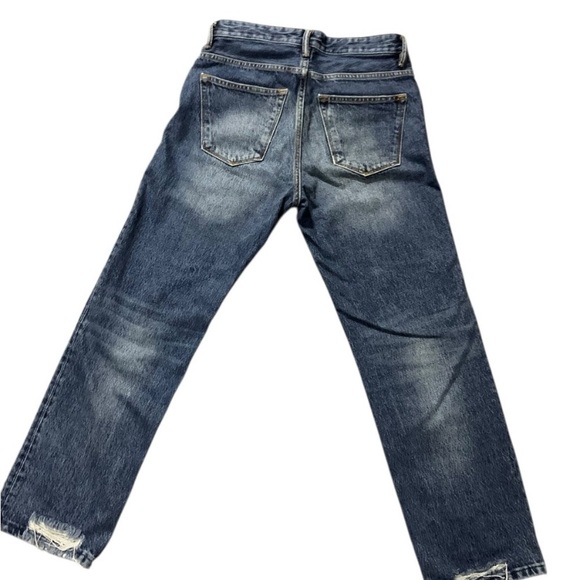 All Saints AVA - Straight - High Waist Jeans - Indigo Blue Med/Dark Sz 28 - NWOT - Picture 4 of 9